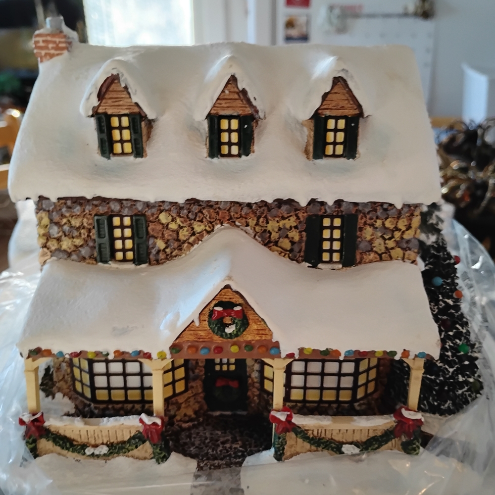 Charming Holiday Village House with Snowy Roof